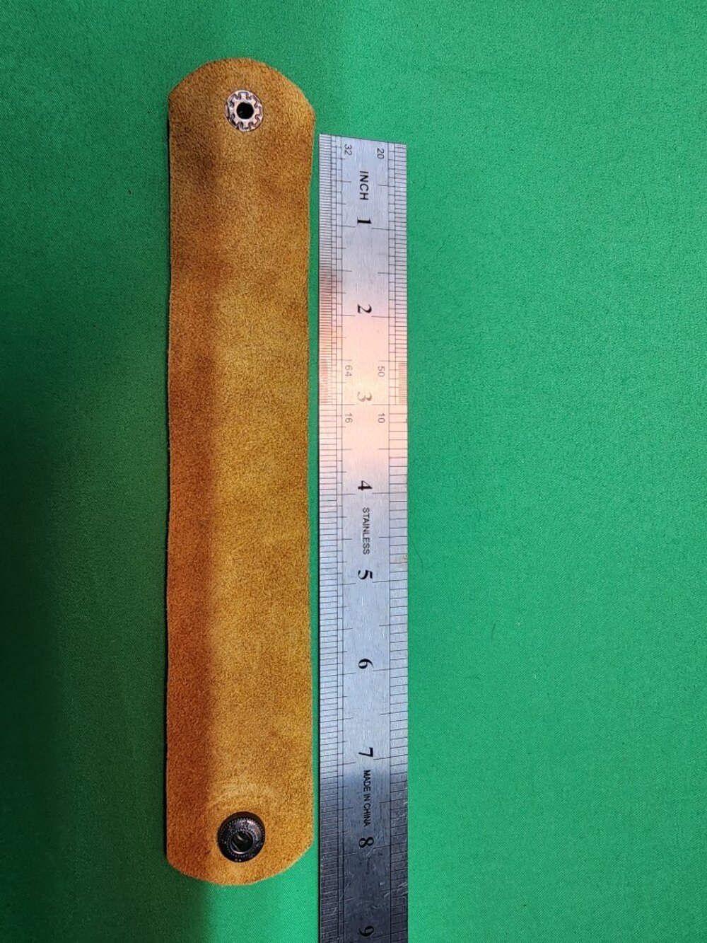 Handmade Leather and Suede Bracelet - Picture 7 of 9